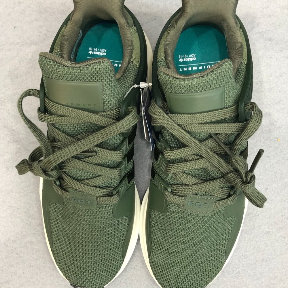 Adidas Womens Size 7.5 Green Running Shoes Sneakers EQT Support ADV CP9689 - Picture 3 of 11